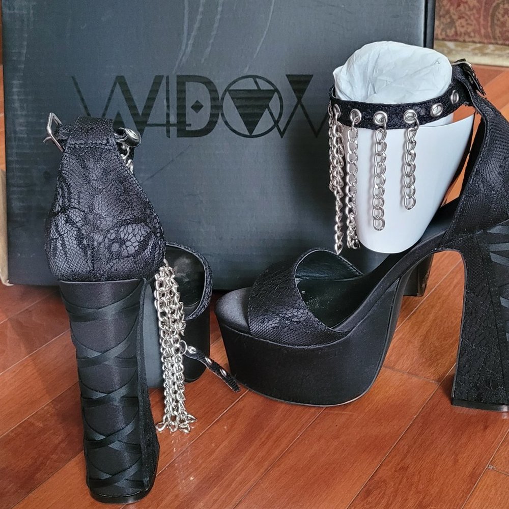 !!LIKE NEW!! - Dolls Kill x Widow, Women's Platform Heels,'s Size 7